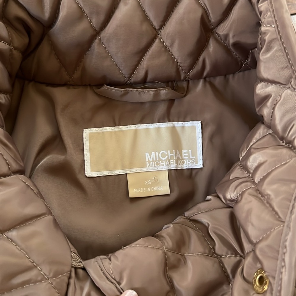 Michael Kors Quilted Tan Jacket - Picture 6 of 6